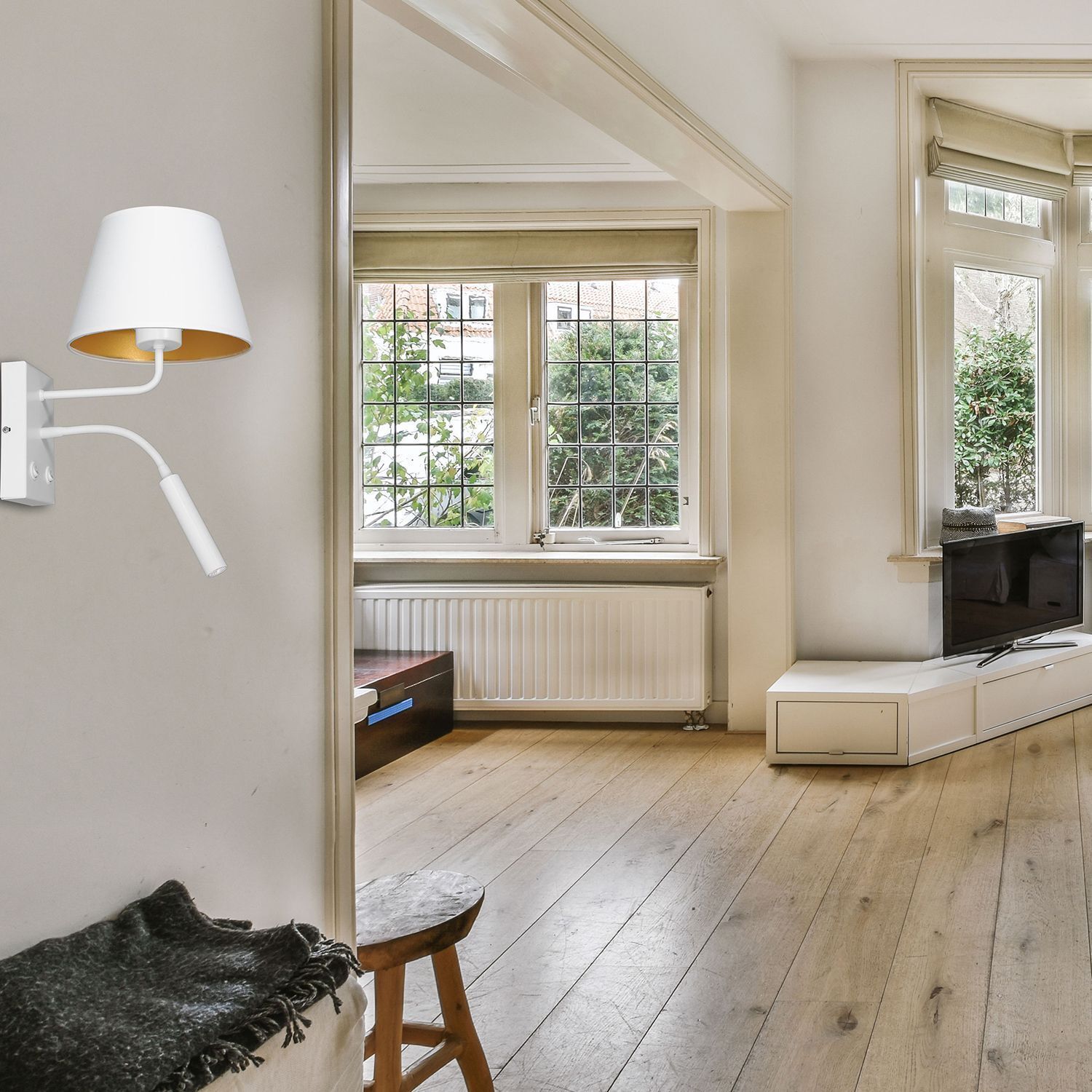 Lampe, Fenster, Drinnen, Innenarchitektur