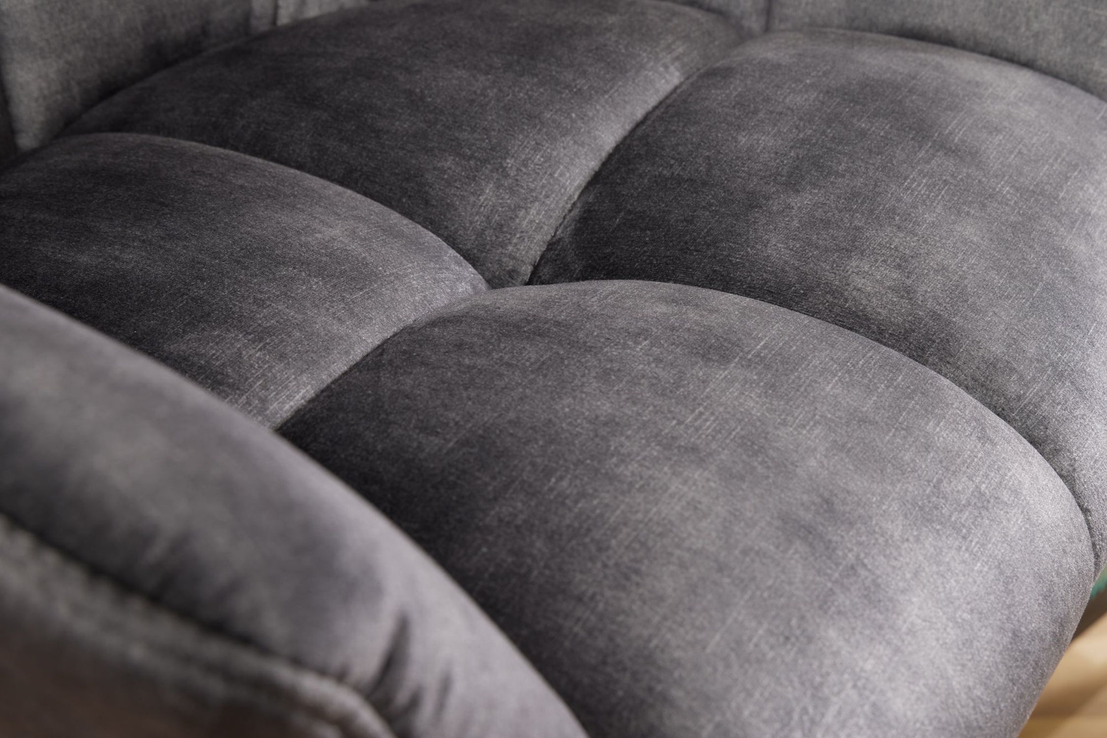 Barsessel mit Lehne Samt Metall in Grau Schwarz SONIA Kissen, Dekoration für Zuhause, Couch, Mobiliar, Kopfkissen