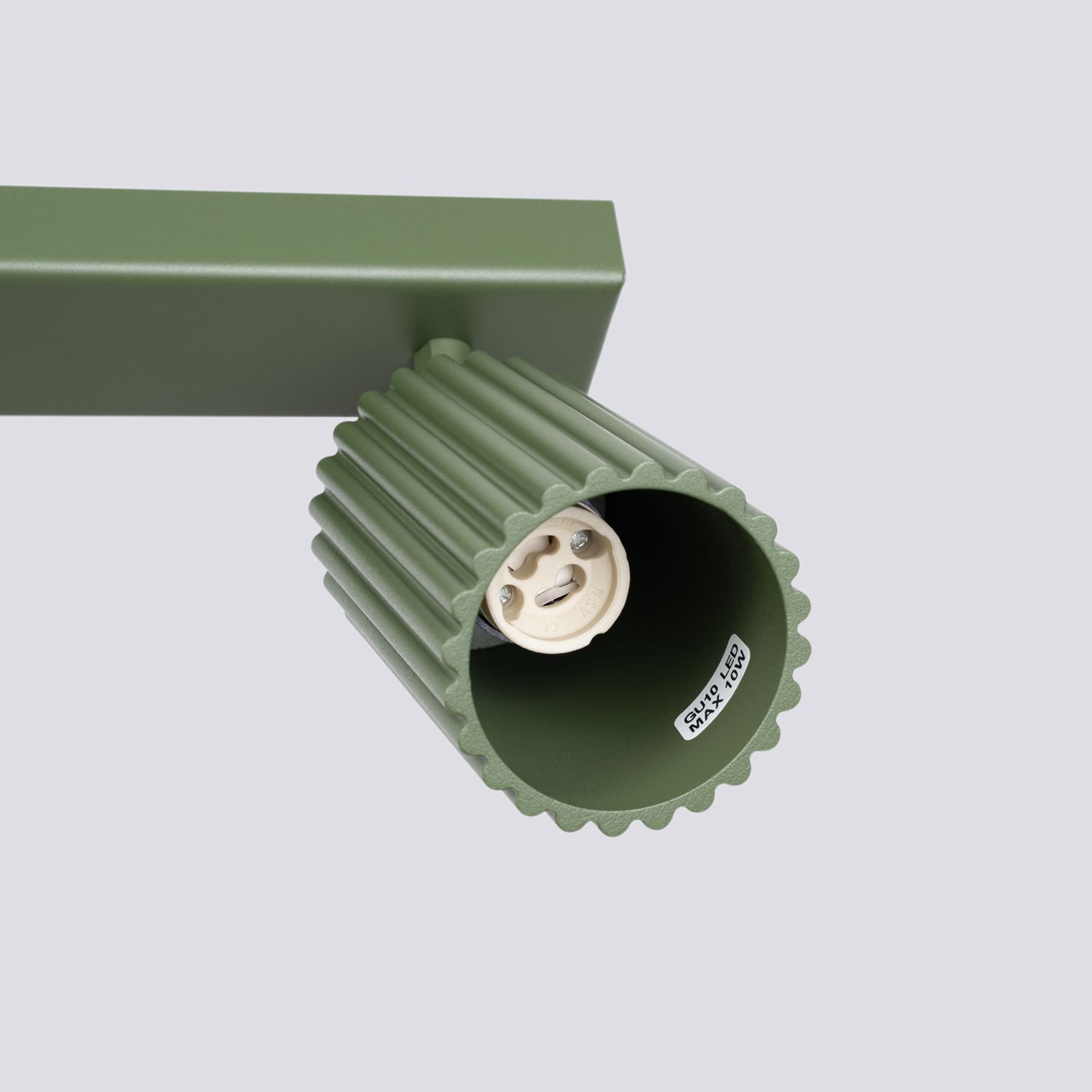 Deckenlampe Modern 117 cm lang GU10 6-flammig schwenkbar Grün