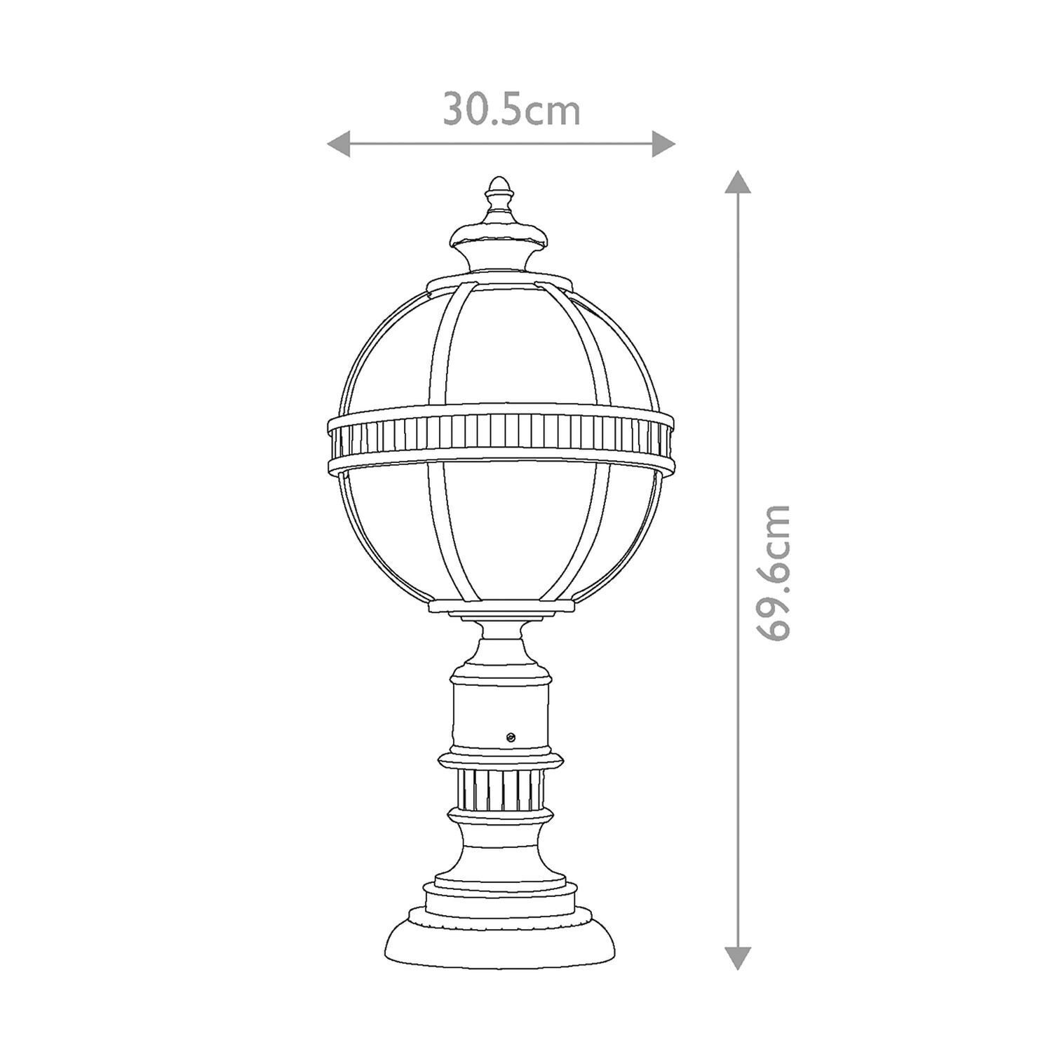 gartenlampe, globenlampe, pfostenleuchte, balllampen, metallleuchte