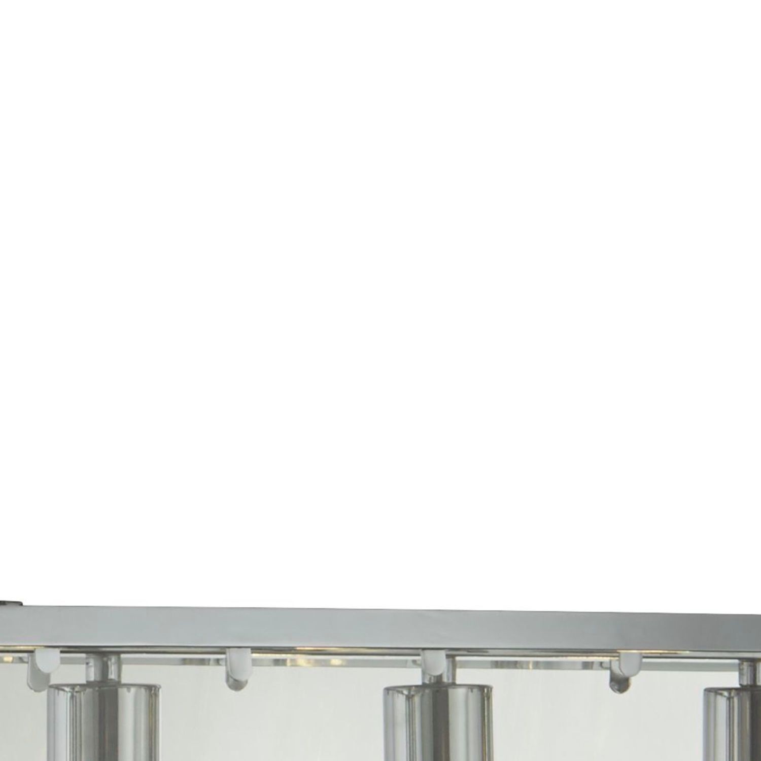 Hängeleuchte Glas Metall B: 90 cm 5x E27 Chrom Klar