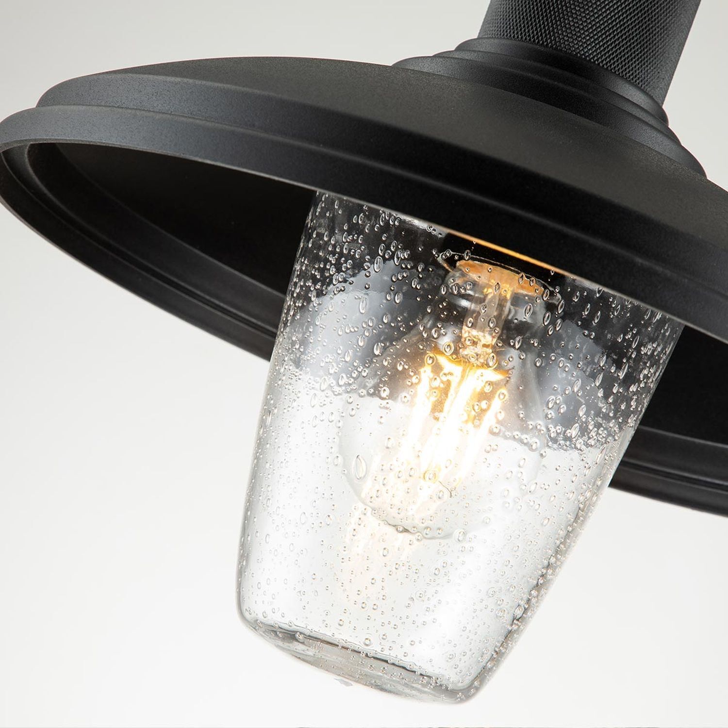 Wandlampe außen H: 33,1 cm IP44 Schwarz E27 Maritim