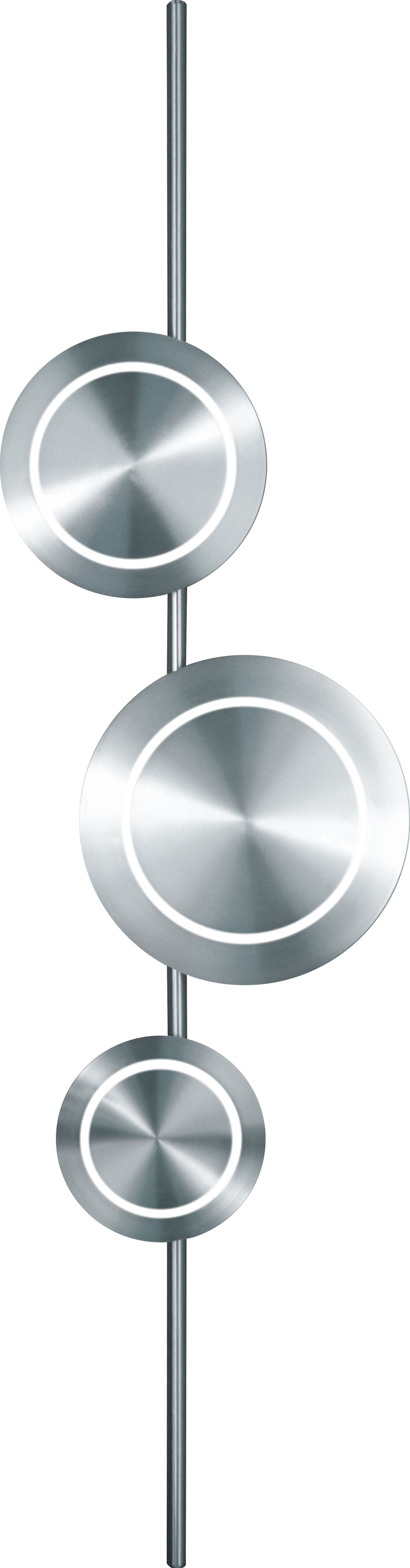 LED Wandlampe Silber H:120 cm 1008 lm 3000 K dimmbar