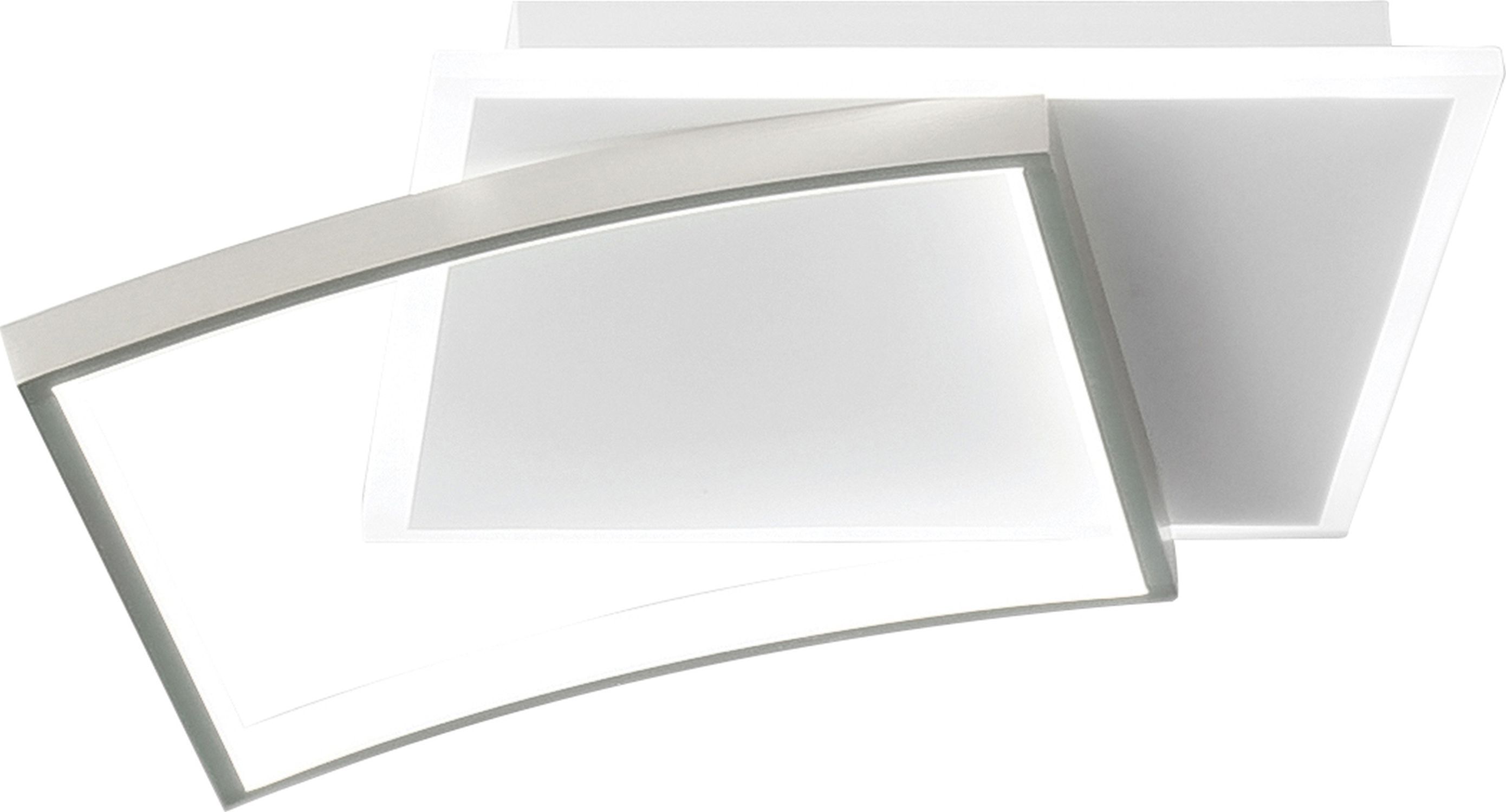 LED Deckenleuchte Weiß Silber 40 W 4800 lm L:42 cm
