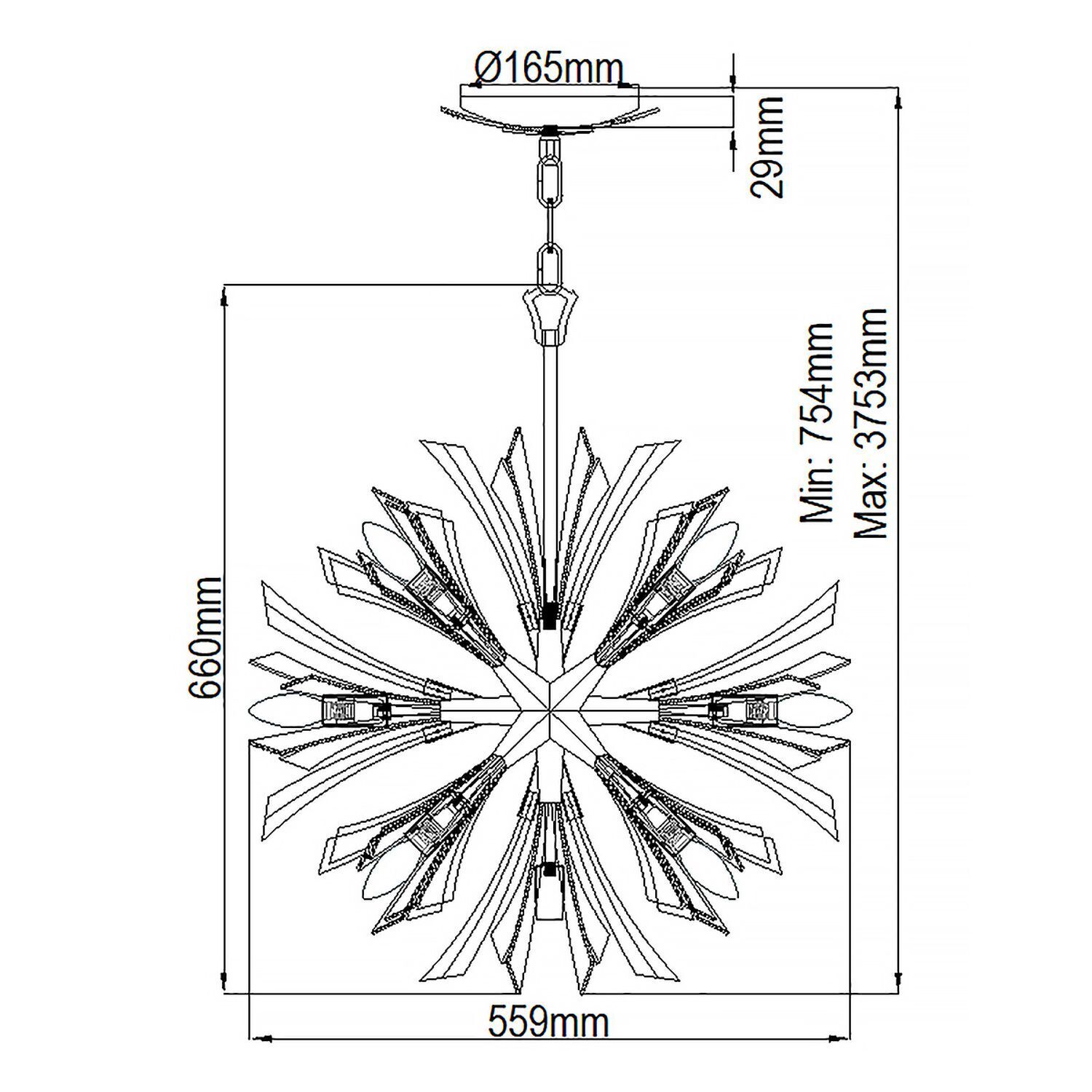Kronleuchter, Kronleuchter, Glaspendel, Hängelampe, Dekoration