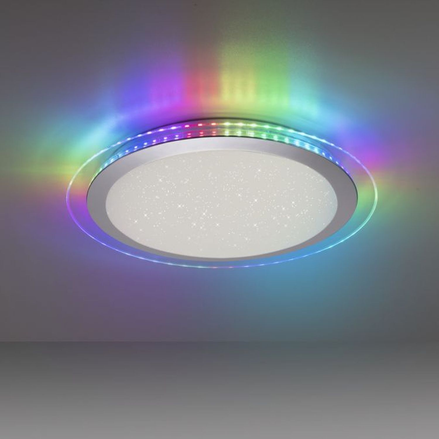 LED Deckenlampe Rainbow RGB Dimmer Ø45 cm Fernbedienung Deckenleuchte