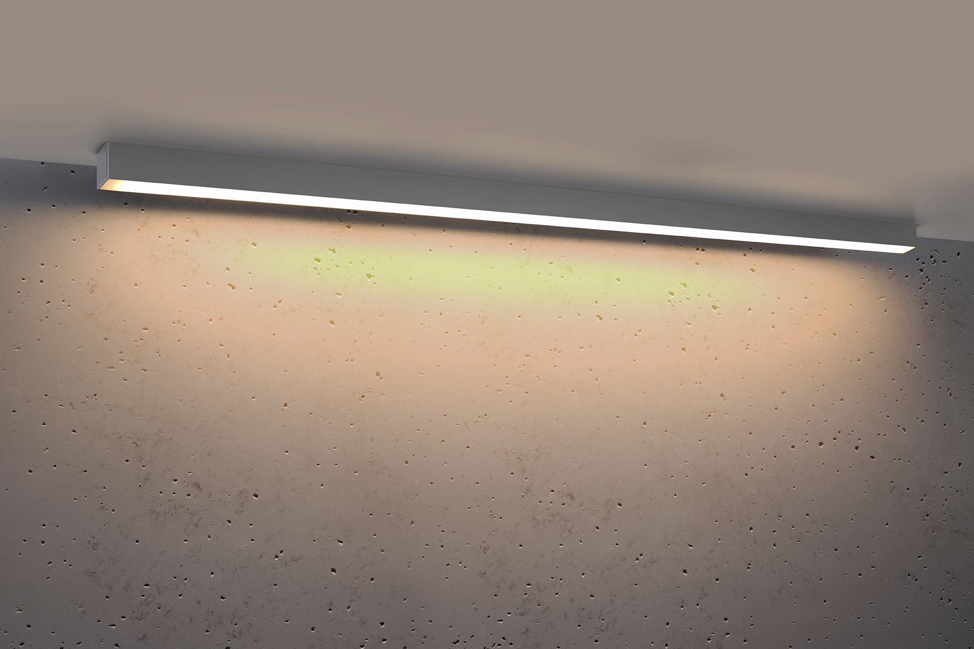 LED Deckenlampe Grau 3000 K 3640 lm blendarm 150 cm