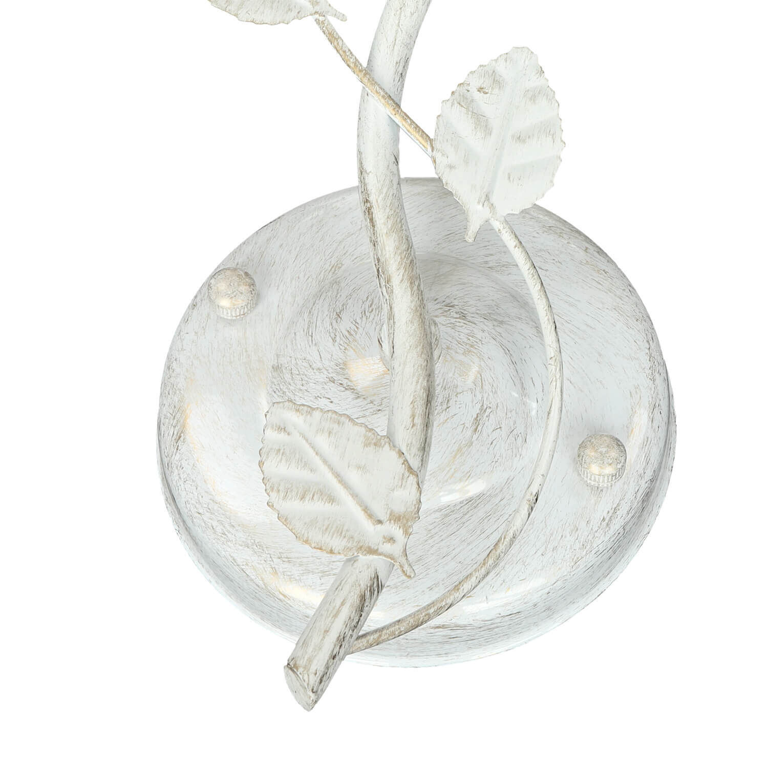 Wandleuchte Shabby Blumen Creme Weiß Landhaus Zubehor