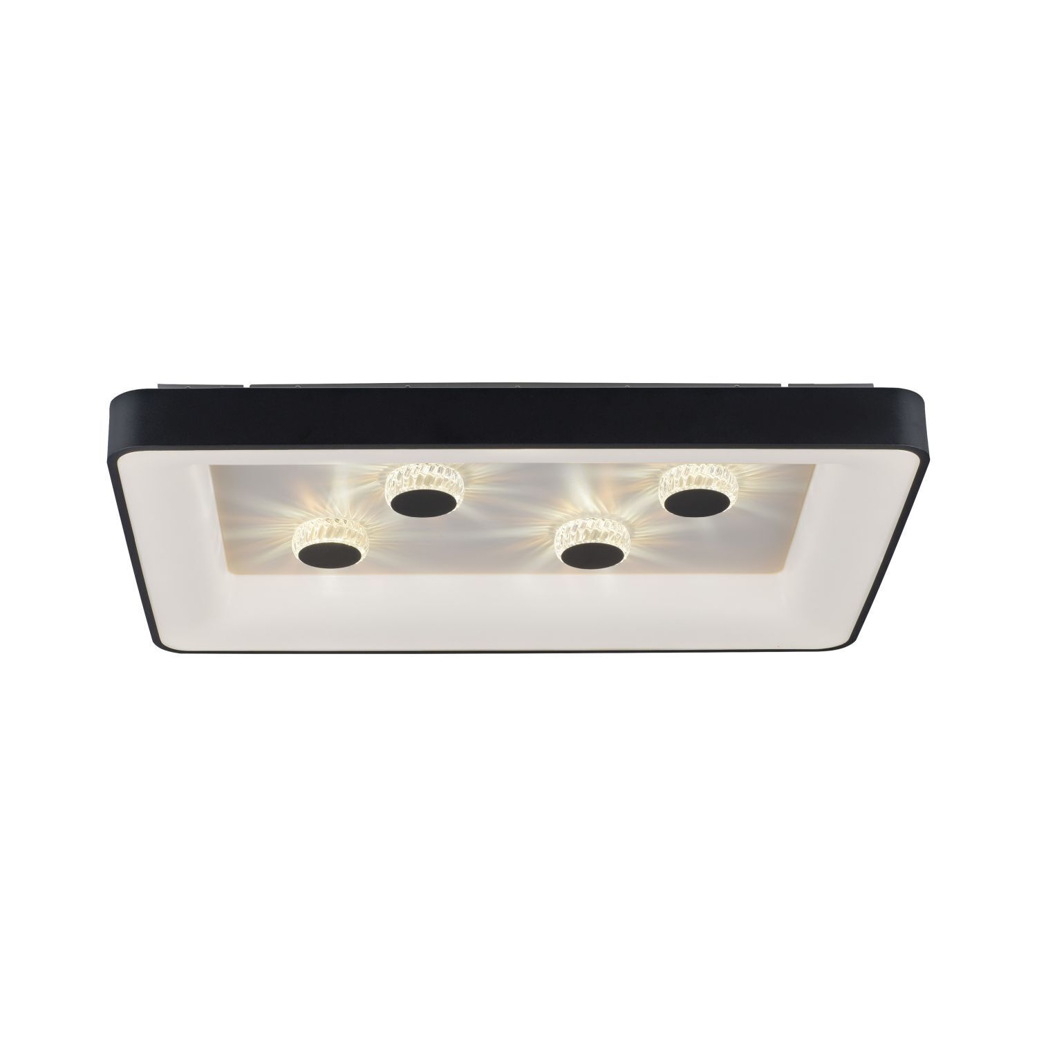 LED Deckenleuchte Schwarz 2700-5000 K 6295 lm dimmbar