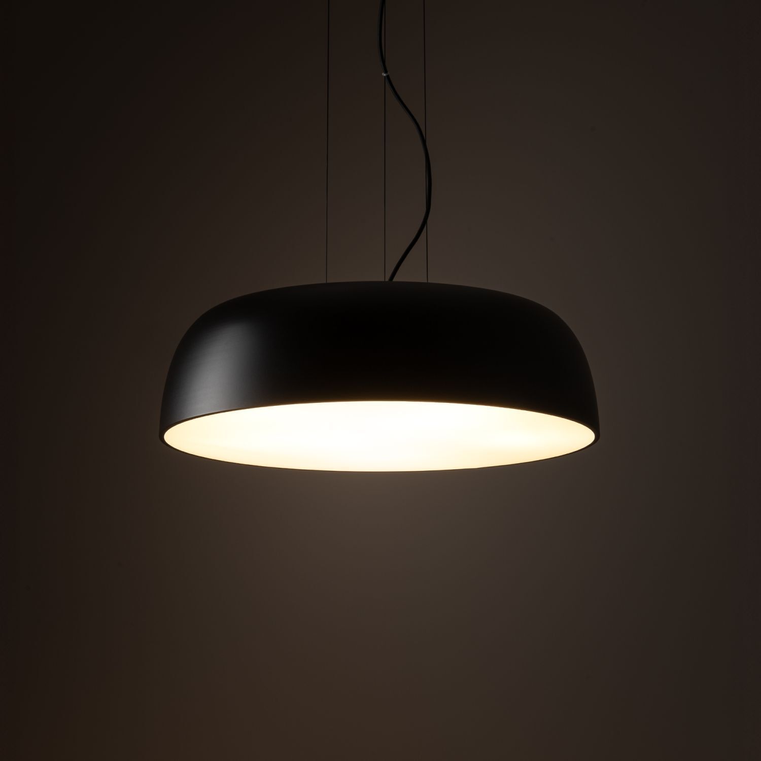 Hängelampe Schwarz Metall Ø58 cm E27 7-flmg blendarm