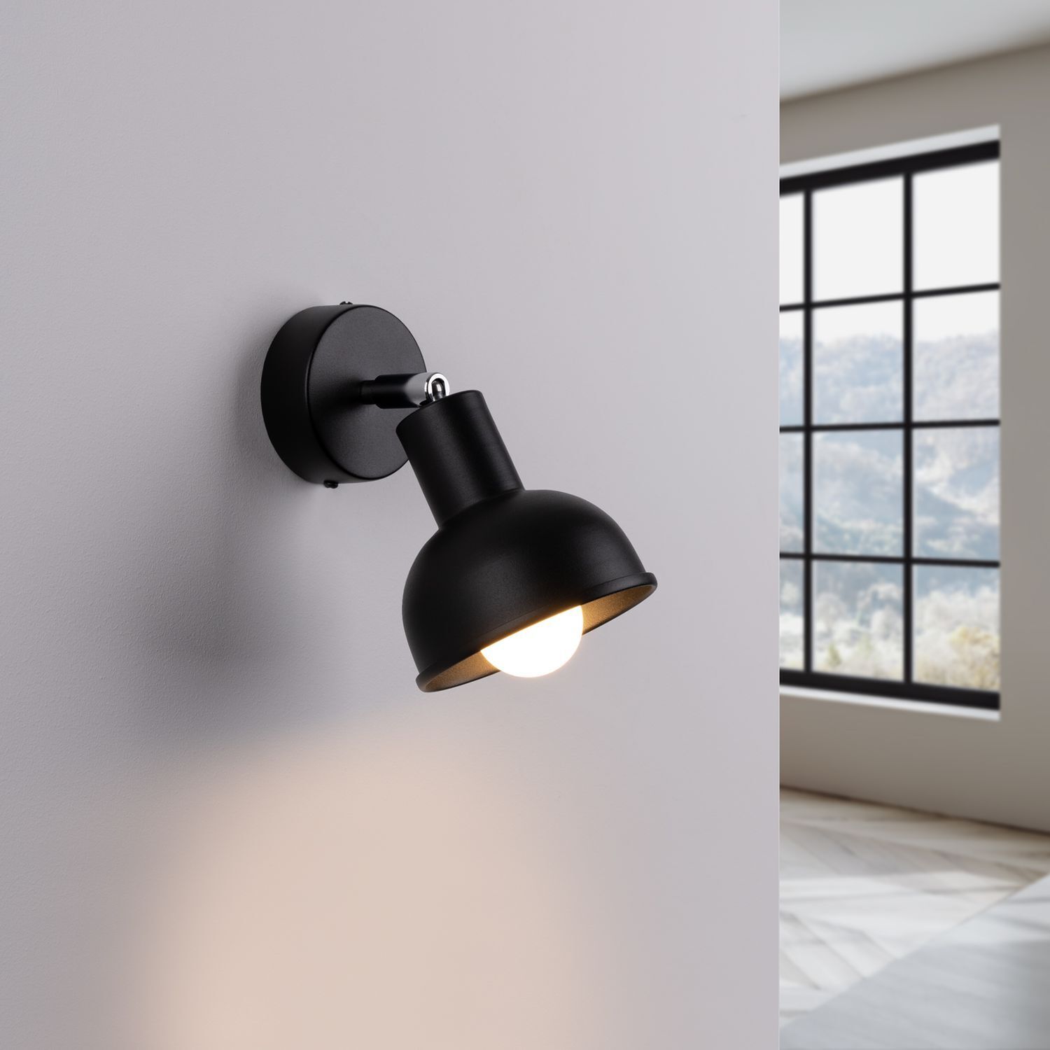 Wandlampe, Wandleuchte, Schwarz, LED-Lampe, Bodentie?
